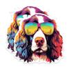 (2 Pack) English Springer Spaniel Dog Magnets - English Springer Spaniel with Sunglasses - Choose FromOver 100 Dog Breeds - 5" On Longest Side - Premium Magnet - Made in USA - MAG0349 view 1