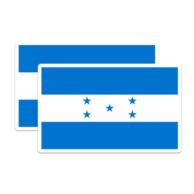 (2 Pack) Honduras World Flag Magnets - Pride - 5" On Longest Side - Premium Magnet - Choose from Over 200 Countries - for Cars, Refrigerators, Toolboxes, Lockers- Made in USA - MAG0886