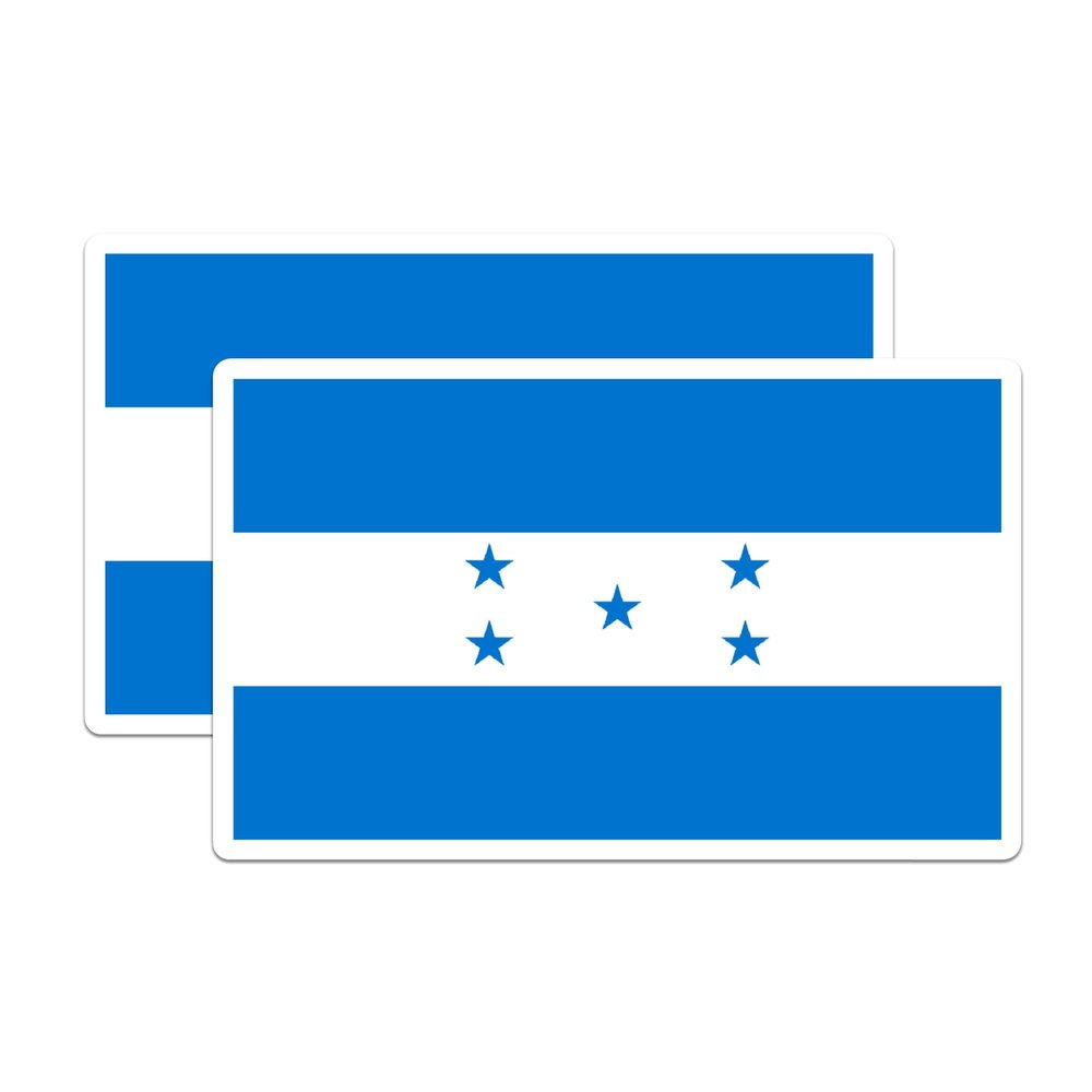 (2 Pack) Honduras World Flag Magnets - Pride - 5" On Longest Side - Premium Magnet - Choose from Over 200 Countries - for Cars, Refrigerators, Toolboxes, Lockers- Made in USA - MAG0886
