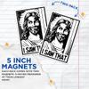(2 Pack) I Saw That Funny Jesus Magnets - 5" On Longest Side - Premium Magnet - for Cars, Refrigerators, Toolboxes, Lockers - Made in USA - MAG0580 view 3