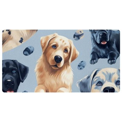Anti Fatigue Mats for Kitchen Floor, Kitchen Runner Rug Absorbent Resist Dirt Kitchen Carpet, Door Standing Mat, Kitchen Sink Mat Dog Paw Print-2764