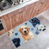 Anti Fatigue Mats for Kitchen Floor, Kitchen Runner Rug Absorbent Resist Dirt Kitchen Carpet, Door Standing Mat, Kitchen Sink Mat Dog Paw Print-2764 view 3