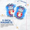 (2 Pack) Don't Be A Hippo-Twatamus Magnets - Funny Punny Sarcastic Sassy - 5" On Longest Side - Premium Magnet - for Cars, Refrigerators, Toolboxes, Lockers - Made in USA - MAG0626 view 3