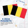 (2 Pack) Belgium World Flag Magnets - Belgium Pride - 5" On Longest Side - Premium Magnet - Choose from Over 200 Countries - for Cars, Refrigerators, Toolboxes, Lockers- Made in USA - MAG0825 view 3
