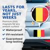 (2 Pack) Belgium World Flag Magnets - Belgium Pride - 5" On Longest Side - Premium Magnet - Choose from Over 200 Countries - for Cars, Refrigerators, Toolboxes, Lockers- Made in USA - MAG0825 view 4