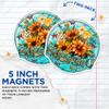 (2 Pack) Blessed Flowers and Butterflies Magnets - Positive Inspiring Motivating - 5" On Longest Side - Premium Magnet - for Cars, Refrigerators, Toolboxes, Lockers - Made in USA - MAG0446 view 3