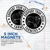 (2 Pack) Support Your Local Sheep Farmers Magnet - Sheep Farming Awareness - Sheep Farming - 5" On Longest Side - Premium Magnet - for Cars, Refrigerators, Toolboxes, Lockers- Made in USA - MAG0668 view 3