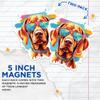 (2 Pack) Vizsla Dog Magnets - Vizsla with Sunglasses - Choose FromOver 100 Dog Breeds - 5" On Longest Side - Premium Magnet - Made in USA - MAG0410 view 3