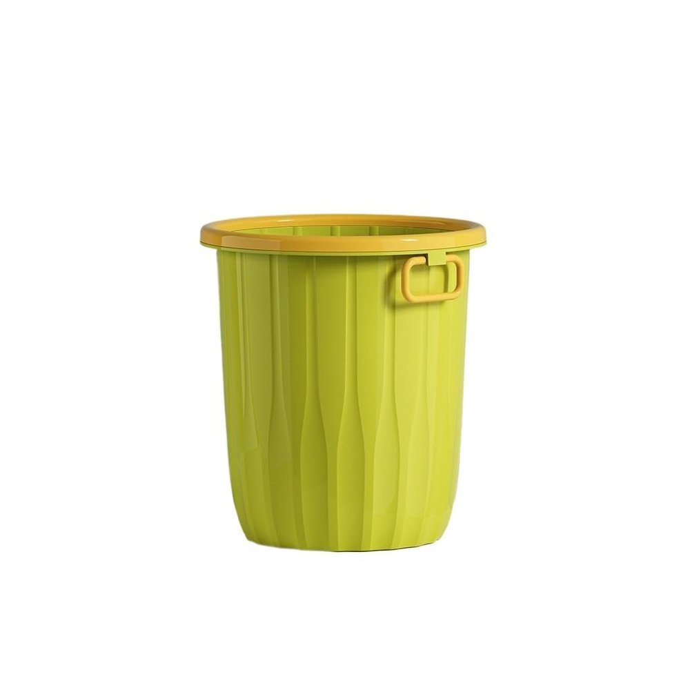 FEELIN Office Trash Can Wastebasket Household Simple Trash Can Living Room Without Lid Large Plastic Paper Basket Bedroom Kitchen Bathroom Trash Can Bathroom Trash Can(Color:C,Size:Medium)