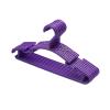 10PC Portable Hanger Clothes Socks Coat Plastic Hanger Hook Household Pants Hanger Hanger(Color:Purple) view 1