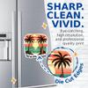 (2 Pack) Find Me Under The Palms Magnets - Cool Retro Surfer Ocean Lover Beach Bum Magnet - 5" On Longest Side - Premium Magnet - for Cars, Refrigerators, Toolboxes, Lockers - Made in USA - MAG0582 view 2