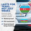 (2 Pack) Azerbaijan World Flag Magnets - Azerbaijan Pride - 5" On Longest Side - Premium Magnet - Choose from Over 200 Countries - for Cars, Refrigerators, Toolboxes, Lockers- Made in USA - MAG0819 view 4
