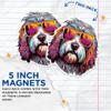 (2 Pack) Old English Sheepdog Dog Magnets - Old English Sheepdog with Sunglasses - Choose FromOver 100 Dog Breeds - 5" On Longest Side - Premium Magnet - Made in USA - MAG0376 view 3