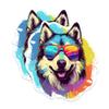 (2 Pack) Malamute Dog Magnets - Malamute with Sunglasses - Choose FromOver 100 Dog Breeds - 5" On Longest Side - Premium Magnet - Made in USA - MAG0368 view 1