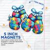 (2 Pack) Fight Autism Boxing Gloves Magnet - Autism Pride Awareness Magnet - 5" On Longest Side - Premium Magnet - for Cars, Refrigerators, Toolboxes, Lockers - Made in USA - MAG0426 view 3