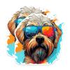 (2 Pack) Soft Coated Wheaten Terrier Dog Magnets - Soft Coated Wheaten Terrier with Sunglasses - Choose FromOver 100 Dog Breeds - 5" On Longest Side - Premium Magnet - Made in USA - MAG0403 view 1
