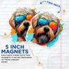 (2 Pack) Soft Coated Wheaten Terrier Dog Magnets - Soft Coated Wheaten Terrier with Sunglasses - Choose FromOver 100 Dog Breeds - 5" On Longest Side - Premium Magnet - Made in USA - MAG0403 view 3