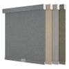 HOTSOON Roller Blinds for Windows, Cordless Blackout Linen Fabric Roller Shades, Easy to Install Custom Size Privacy UV Protection Window Blinds for Home Office, Grey, 72" W x 56" H view 1