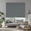 HOTSOON Roller Blinds for Windows, Cordless Blackout Linen Fabric Roller Shades, Easy to Install Custom Size Privacy UV Protection Window Blinds for Home Office, Grey, 72" W x 56" H view 2