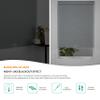 HOTSOON Roller Blinds for Windows, Cordless Blackout Linen Fabric Roller Shades, Easy to Install Custom Size Privacy UV Protection Window Blinds for Home Office, Grey, 72" W x 56" H view 4