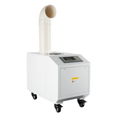 PSUFURV 330W 110V Ultrasonic Humidifier Stainless Steel Shell Cool Mist Humidifier with Wheels Commercial Industrial Agricultural Ultrasonic Humidifier for Textile Mills