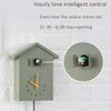 EPIPHQNY Wall Clock,Bird Cuckoo Design Wall Hanging Horologe Clock Timer Wall Art Home Office Home Decoration Hanging Watch, 15*9*20*25cm, White view 4