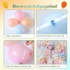 190Pcs Blue Balloon Garland Arch Kit,Dog Paw Birthday Party Decorations,Pastel Pink Blue Daisy Sunflower Balloons with Bone Foil Balloons for Boys Girls Baby Shower Blue Puppy Party Decorations view 3