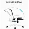 SoOSSN Office Chair Desk Chair Computer Chair Lift Tilt Function Recliner Adjustable Backrest Game Chair Work Chair view 4
