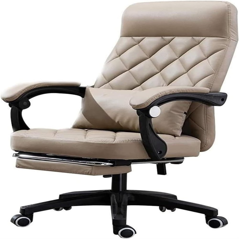 SoOSSN Office Chair Computer Chair Ergonomic High Back Office Chair Footstool Recliner Chair Lift Swivel Chair Work Chair