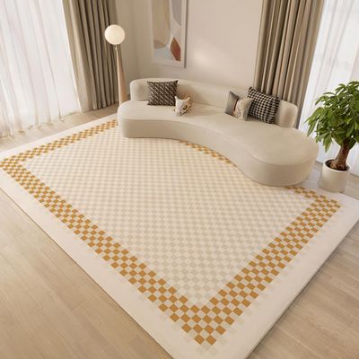7ft9inx10ft7in Large Area Rug, Anti-Slip Rubber Backing Non-Shedding Outdoor Rug, Perfect for Living/Dining Room, Bedroom, Office, Kitchen, Entryway, Modern Geometric Trellis Floor Decor