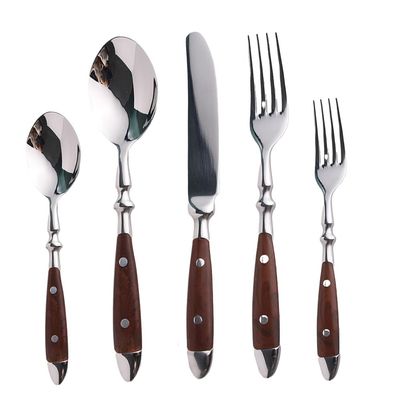 Silverware Set for 4 Classic 20 Piece Flatware Set Elegant 18/10 Stainless Steel Western Cutlery Delicate Utensils for Home Dishwasher Safe Mirror Polished
