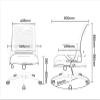 SoOSSN Office Chair Desk Chair Gaming Chair Ergonomic Mesh Chair Computer Chair Lift Swivel Chair Office Chair Backrest view 2