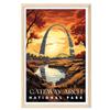 01September Gateway Arch Wall Art for Living Room (UNFRAMED) - Travel Poster and National Park Print view 1