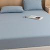 KECAPTY Stain Resistant Deep Pocket Bed Sheet,Solid Color Pure Cotton Deep Pocket Bed Sheet, Soft Mattress Topper Suitable for Single Double King Size Bed,White,150 * 200cm+25cm view 2