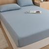 KECAPTY Stain Resistant Deep Pocket Bed Sheet,Solid Color Pure Cotton Deep Pocket Bed Sheet, Soft Mattress Topper Suitable for Single Double King Size Bed,White,150 * 200cm+25cm view 3