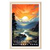 01September Yellowstone Wall Art - National Park Print for Living Room (UNFRAMED) view 1