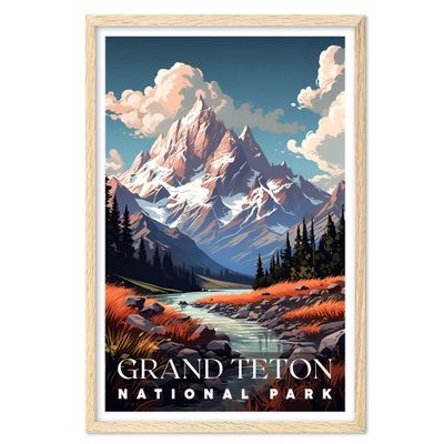 01September Grand Teton Wall Art, National Park Print, Travel Art, Living Room