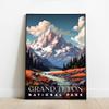 01September Grand Teton Wall Art, National Park Print, Travel Art, Living Room view 2