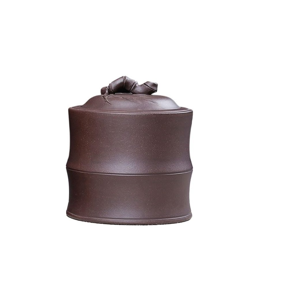 GSOUL Tea Can Purple Clay Tea Canister Tea Storage Canister Retro Purple Clay Tea Canister Tea Barrel Tea Canister Tea Set Storage Jar(Color:B)
