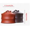 GSOUL Tea Can Purple Clay Tea Canister Tea Storage Canister Retro Purple Clay Tea Canister Tea Barrel Tea Canister Tea Set Storage Jar(Color:B) view 2