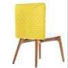AMZRicher Yellow Rhombus Plaid Chair Back Covers for Dining Chairs 6 Pack, Classic Modern Geometric Abstract Art Washable Removable Chair Slipcover Back Chair Protector for Wedding Baby Shower Party view 1