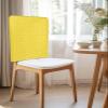 AMZRicher Yellow Rhombus Plaid Chair Back Covers for Dining Chairs 6 Pack, Classic Modern Geometric Abstract Art Washable Removable Chair Slipcover Back Chair Protector for Wedding Baby Shower Party view 2