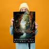 01September Mammoth Cave Wall Art - Mammoth Cave National Park Travel Poster, for Living Room (Unframed) (12x18) - Oriented Landscape view 4