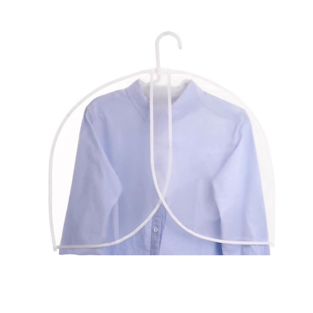 Garment Bags for Hanging Clothes Transparent (Set of 4) Breathable Garment Dust Covers ProtectorsWashableWaterproof and Dustproof for Suit Coats Jackets Dress Closet Storage