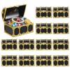 DECHOUS 12Pcs Kids Pirate Treasure Chest Box: Mini Treasure Box for Boys & Girls - Small Plastic Pirate Chest Toy for Party Favor Birthday Theme Decoration, 3 Inch view 1
