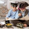 DECHOUS 12Pcs Kids Pirate Treasure Chest Box: Mini Treasure Box for Boys & Girls - Small Plastic Pirate Chest Toy for Party Favor Birthday Theme Decoration, 3 Inch view 2