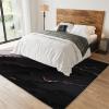Luxurious Black and Pink Patchwork Area Rug, European Marble Texture Indoor Non Slip Print Rugs, Machine Washable Carpet for Living Room Bedroom Kitchen Office Floor Mat - 2 ft x 6 ft view 3