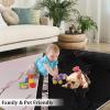 Luxurious Black and Pink Patchwork Area Rug, European Marble Texture Indoor Non Slip Print Rugs, Machine Washable Carpet for Living Room Bedroom Kitchen Office Floor Mat - 2 ft x 6 ft view 4
