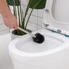 IWOMA Stainless Steel Toilet Brush No Dead Corners Household Wash Toilet Soft Bristle for Creative Bathroom Accessori Toilet Scrubber Brush, Black view 2