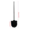 IWOMA Stainless Steel Toilet Brush No Dead Corners Household Wash Toilet Soft Bristle for Creative Bathroom Accessori Toilet Scrubber Brush, Black view 3